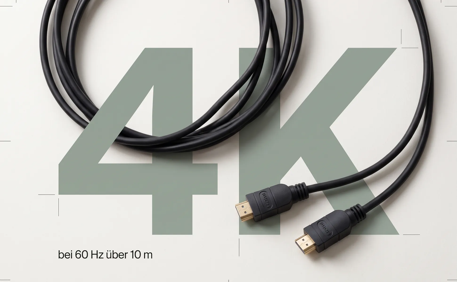 A+ Bild „Riesenzahl“ für HDMI-Kabel, 10 m im Stil Editorial: 4K, bei 60 Hz über 10 m